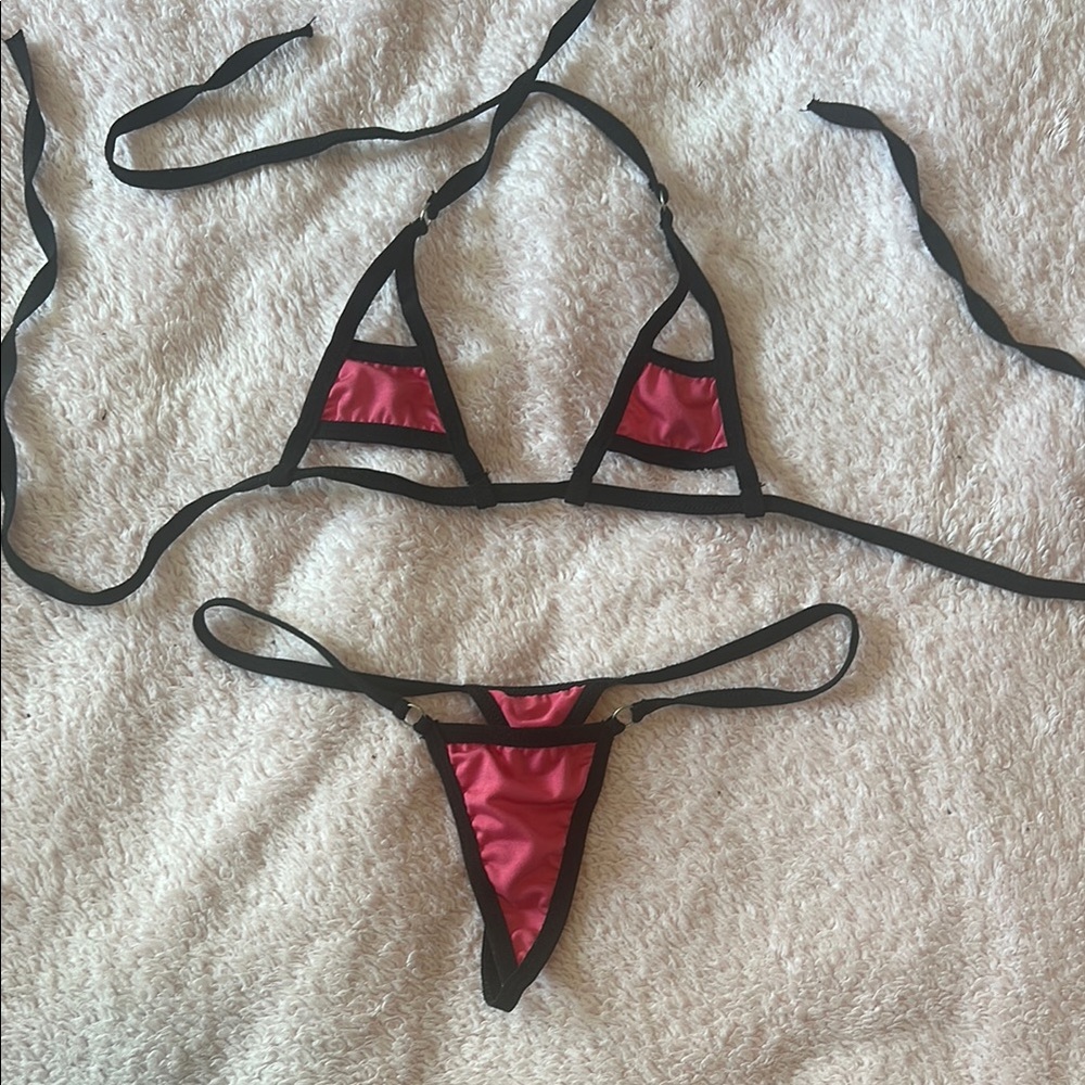 Cutout micro bikini set